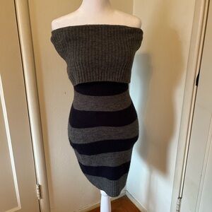 Love Rocks Gray and Black Knit Top